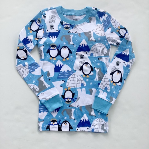 NWT Gymboree Blue Winter Animal Pajamas - Picture 2 of 4